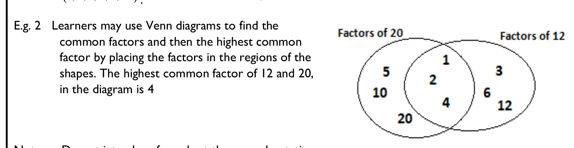 Figure from the b4 mathematics curriculum, printed page 10